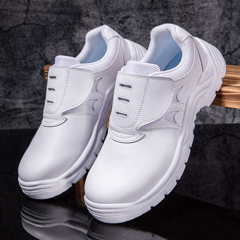 Men Shoes White Colour - Große Größe Männer Mode Stahl Zehen