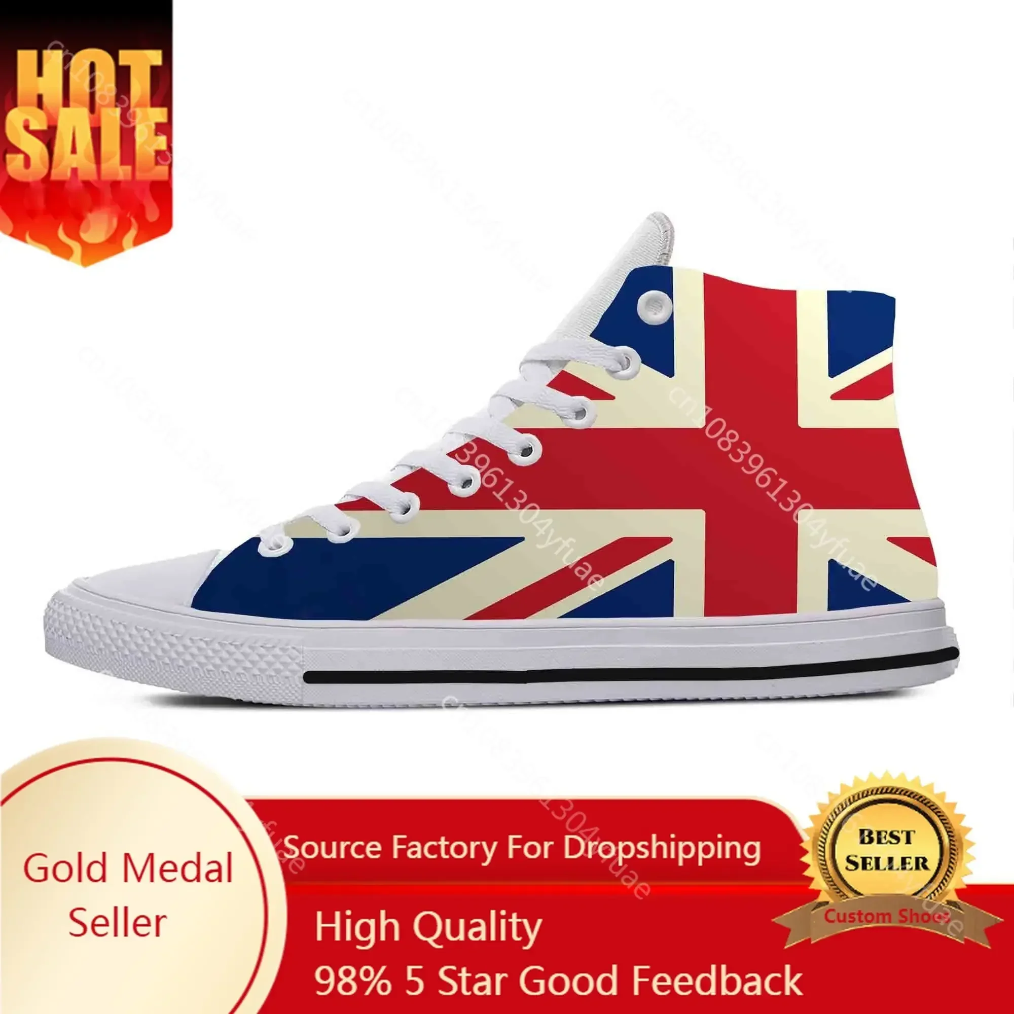 Men Shoes Uk - UK England Union Jack Britische Großbritannien-Flagge,