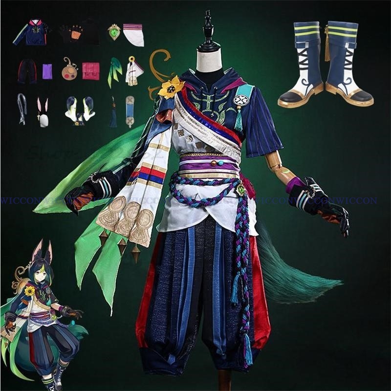 Men Shoes China - Spiel Auswirkungen Tighnari Cosplay Kostüm Perücke