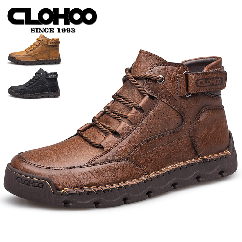 Men'S Shoes Hey Dude - CLOHOO Handgenähte Herrenschuhe, Freizeitschuhe mit warmem