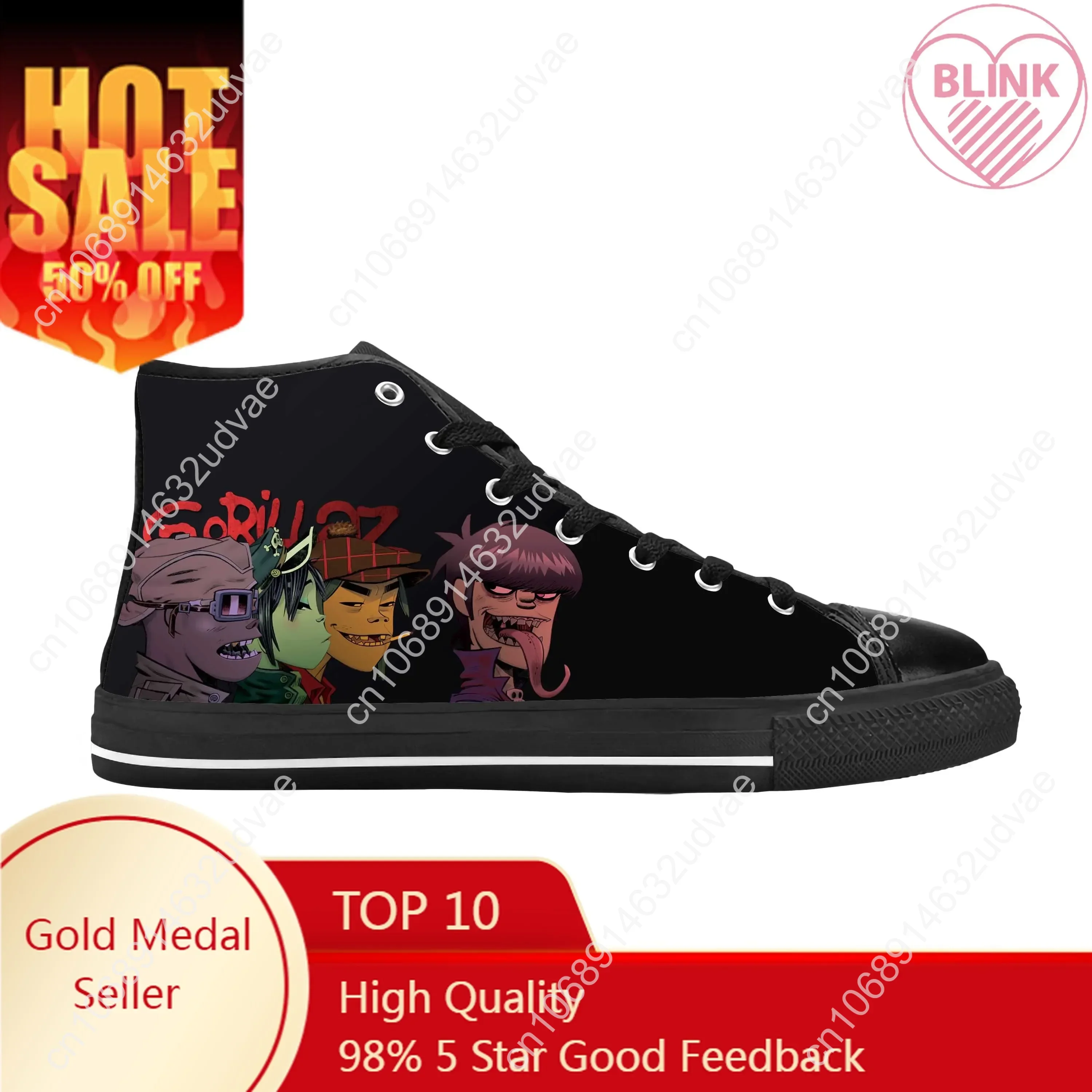 Men Shoes Uk - Gorillaz, britische Rockband, Hip-Hop, Rap, Musik,