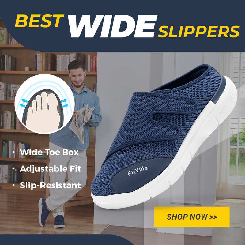 Men'S Shoes For Plantar Fasciitis - FitVille Herren-Halbschuhe, Diabetikerschuhe, extra breit, Größe