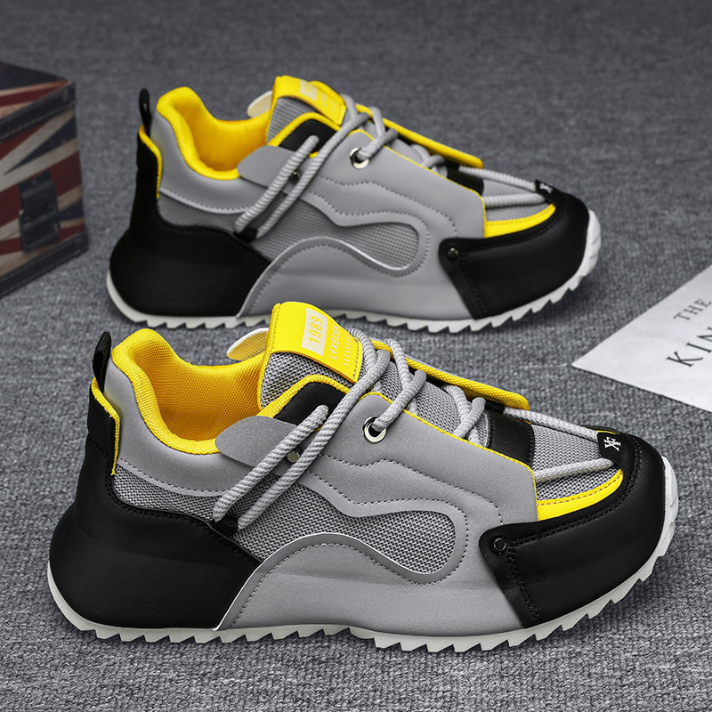 Graue, schwarze und gelbe klob – Men Shoes Trainers Bewertung und Preis