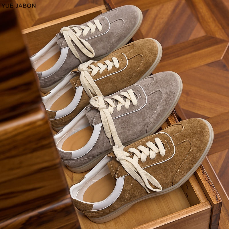 Braune Retro Echtleder Herrens – Men Shoes Trainers Bewertung und Preis