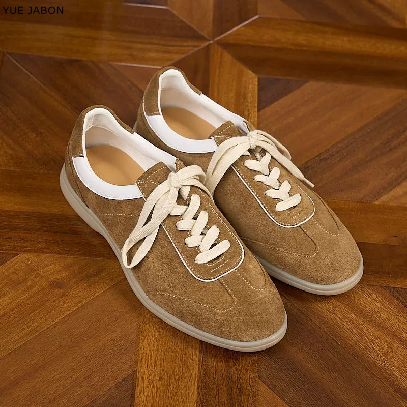 Braune Retro Echtleder Herrens – Men Shoes Trainers Bewertung und Preis