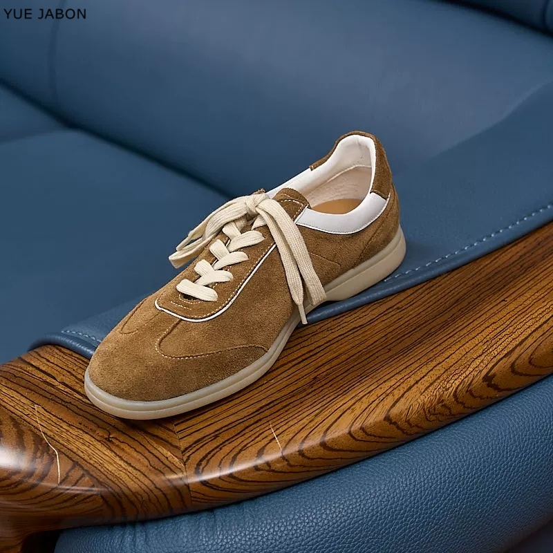 Braune Retro Echtleder Herrens – Men Shoes Trainers Bewertung und Preis