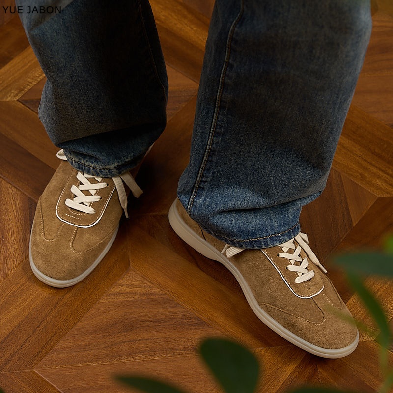 Braune Retro Echtleder Herrens – Men Shoes Trainers Bewertung und Preis