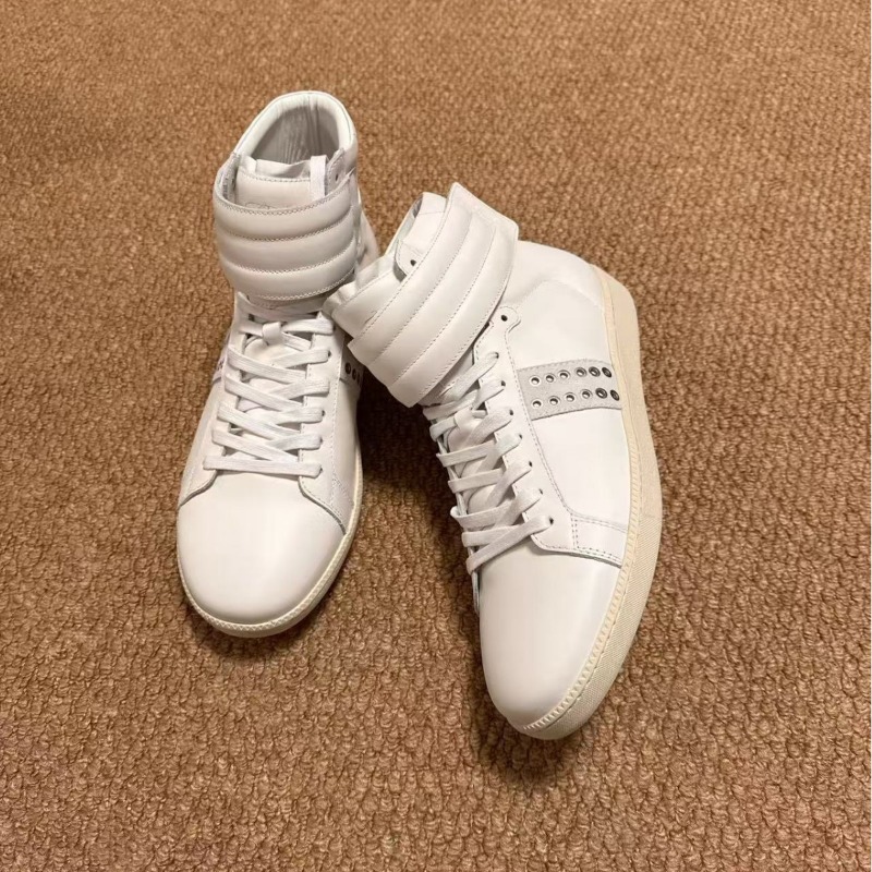 Herren Echtleder High-Top Snea – Men Shoes White Colour Bewertung und Preis