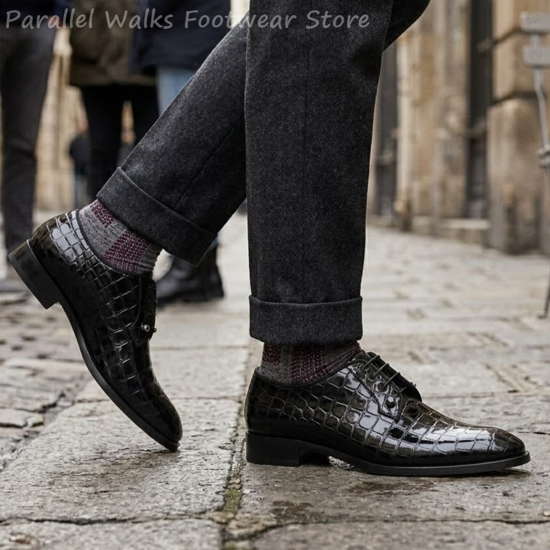Herren Lackleder Oxford-Schuhe – Men Shoes Formal Bewertung und Preis