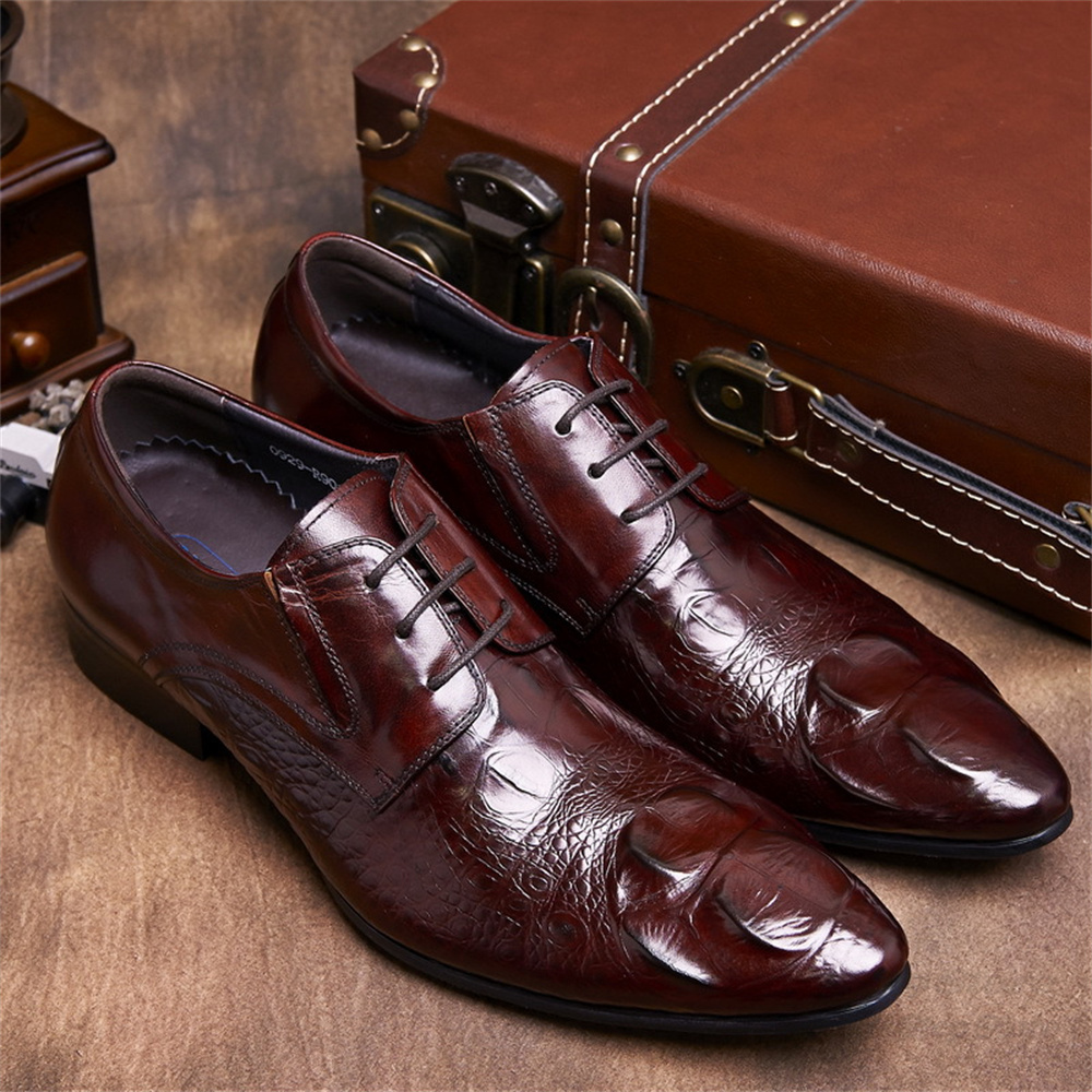 Rindsleder geprägtes Krokodilm – Men Shoes Formal Bewertung und Preis
