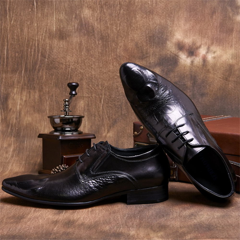 Rindsleder geprägtes Krokodilm – Men Shoes Formal Bewertung und Preis